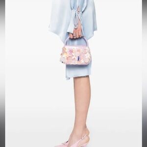 Cult Gaia Lavender Floral Mini Bag
